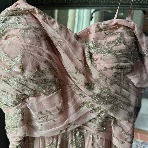 Blush Glitter Gown - Picture 3 of 12